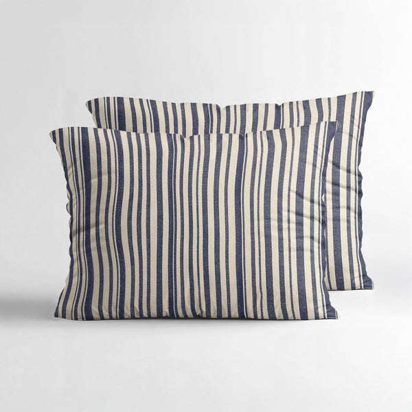 Stripy 2pack Bezüge Bezüge Beige/Blau 60 x 70