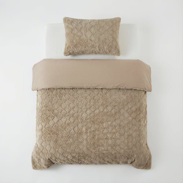 Bettbezug - Faux Fur Syon Taupe