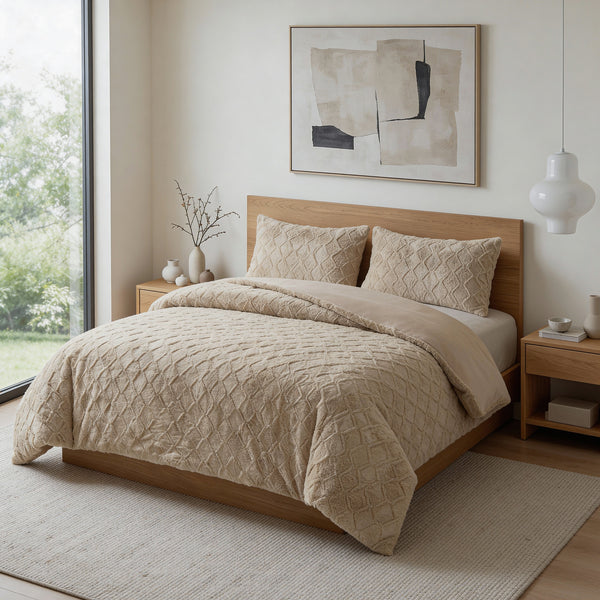 Bettbezug - Faux Fur Syon Taupe