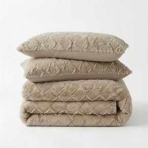 Bettbezug - Faux Fur Syon Taupe