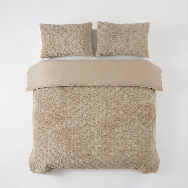 Bettbezug - Faux Fur Syon Taupe