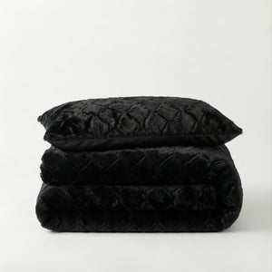 Bettbezug - Faux Fur Syon Schwarz