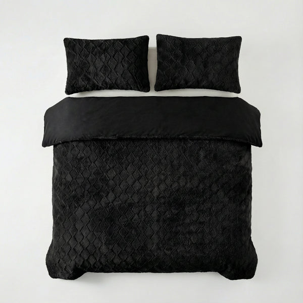 Bettbezug - Faux Fur Syon Schwarz
