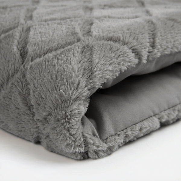 Bettbezug - Faux Fur Syon Grau
