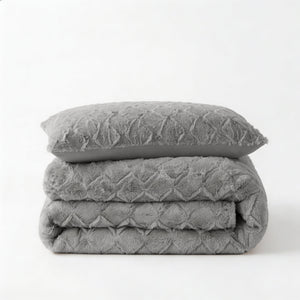 Bettbezug - Faux Fur Syon Grau