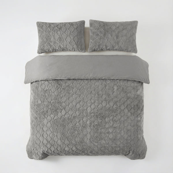 Bettbezug - Faux Fur Syon Grau