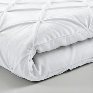 Bettdecke Ohne Bezug - Easy Velvet Pintuck Weiß