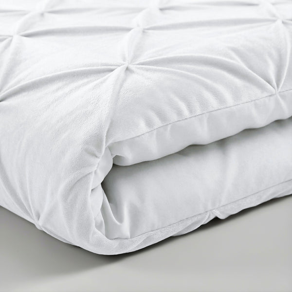 Bettdecke Ohne Bezug - Easy Velvet Pintuck Weiß