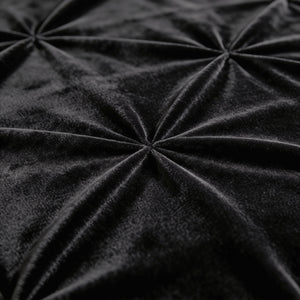 Bettdecke Ohne Bezug - Easy Velvet Pintuck Schwarz