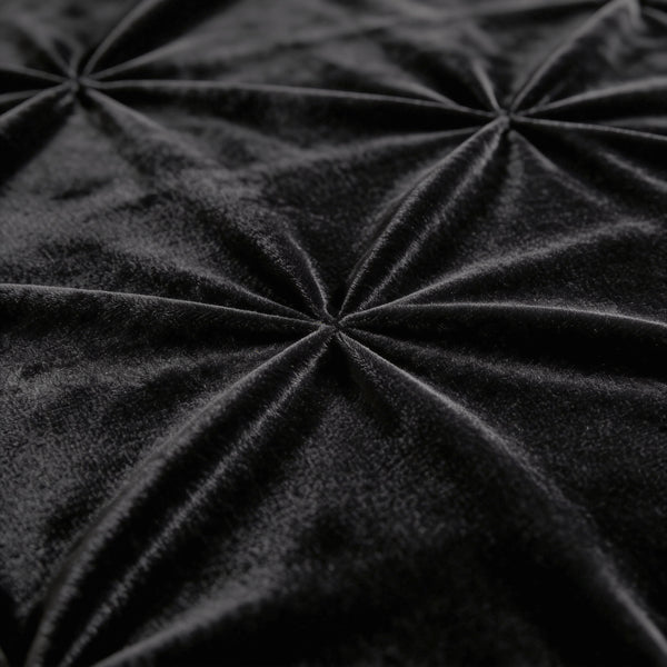 Bettdecke Ohne Bezug - Easy Velvet Pintuck Schwarz