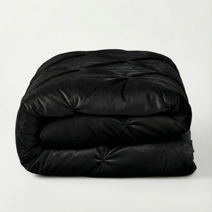 Bettdecke Ohne Bezug - Easy Velvet Pintuck Schwarz