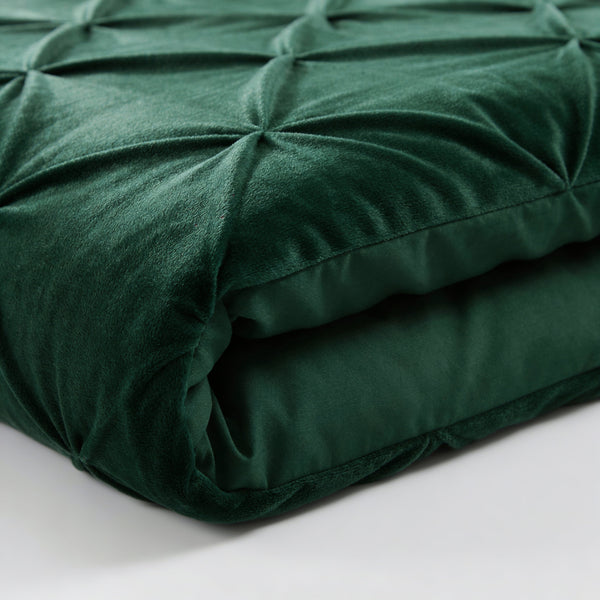 Bettdecke Ohne Bezug - Easy Velvet Pintuck Grün