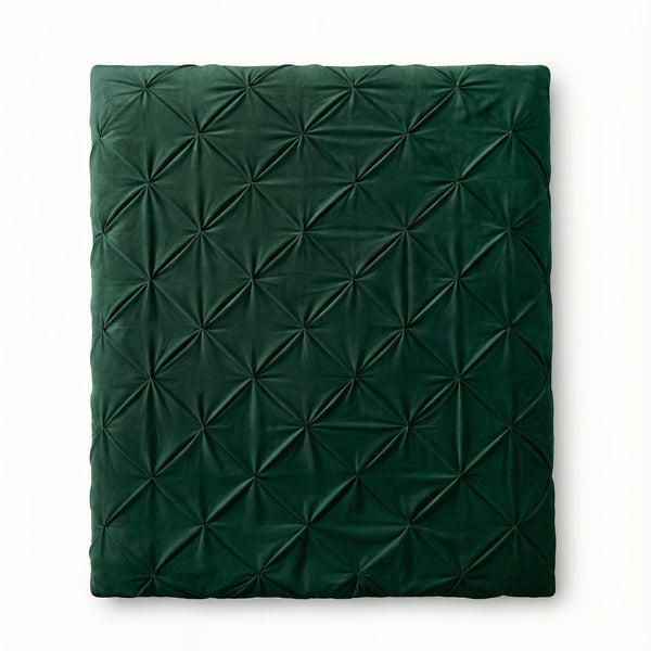 Bettdecke Ohne Bezug - Easy Velvet Pintuck Grün