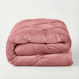 Bettdecke Ohne Bezug - Easy Velvet Pintuck Rosa