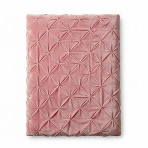 Bettdecke Ohne Bezug - Easy Velvet Pintuck Rosa