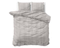Bettbezug - Pinstripe Taupe 100% Baumwolle