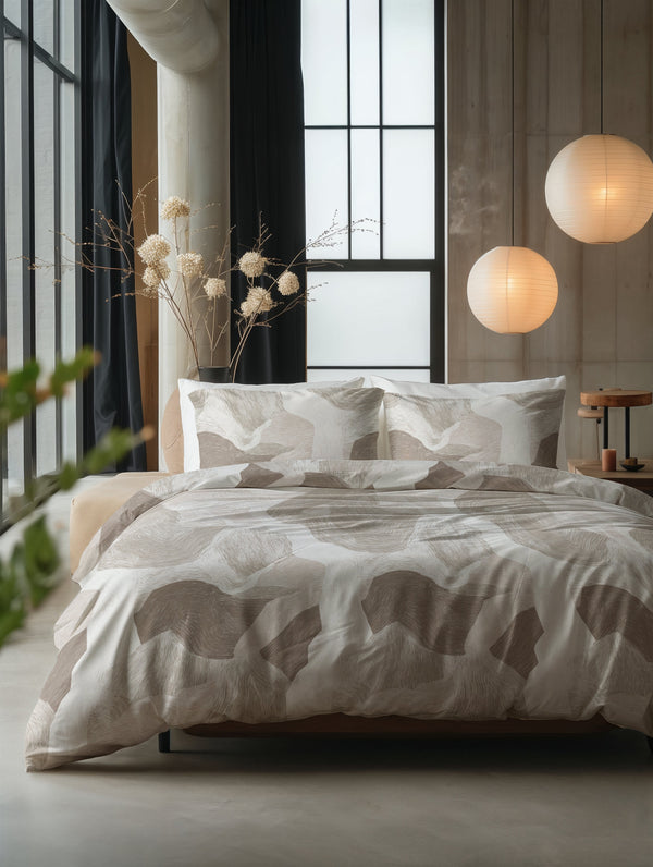 Bettbezug - Echo Beige 100% Baumwolle