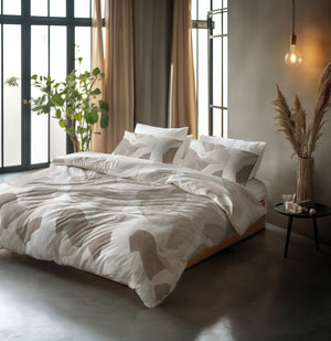 Bettbezug - Echo Beige 100% Baumwolle