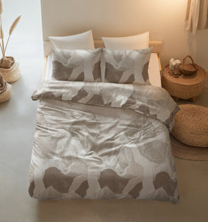 Bettbezug - Echo Beige 100% Baumwolle