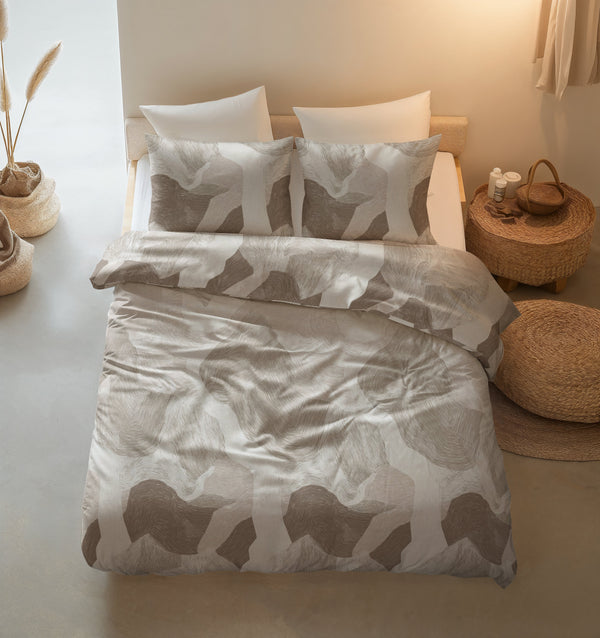 Bettbezug - Echo Beige 100% Baumwolle