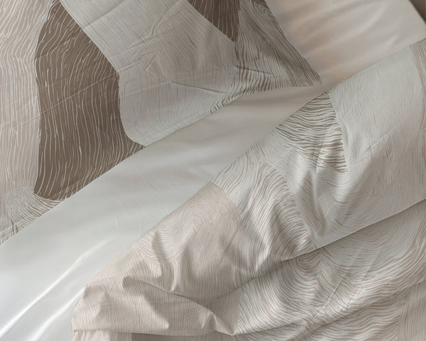 Bettbezug - Echo Beige 100% Baumwolle