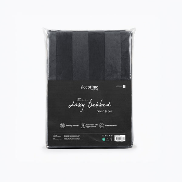 Hotel Velvet 2pack Bezüge Anthrazit 60 x 70
