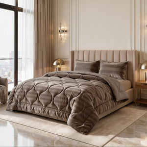 Bettdecke Ohne Bezug - Easy Bettdecke Hotel Velvet Taupe