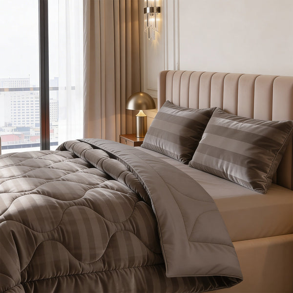 Bettdecke Ohne Bezug - Easy Bettdecke Hotel Velvet Taupe