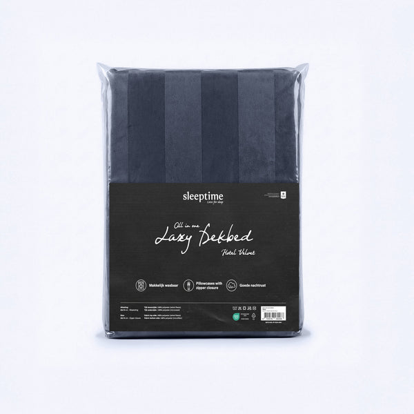 Hotel Velvet 2pack Bezüge Navy 60 x 70