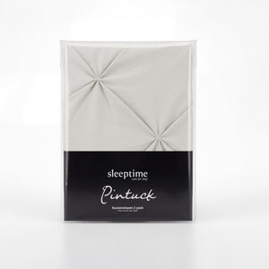 Lazy Pintuck Kissenbezüge 2Pack Off-White 60 x 70