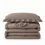 Bettdecke Ohne Bezug - Easy Bettdecke Ruffles Taupe
