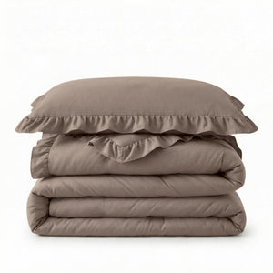 Bettdecke Ohne Bezug - Easy Bettdecke Ruffles Taupe