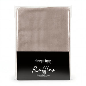 Easy Ruffles Kissenbezüge 2pack Taupe 60 x 70