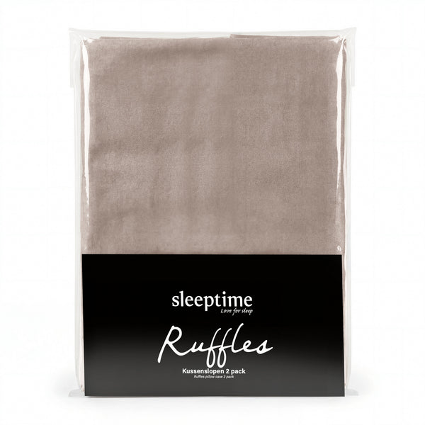Easy Ruffles Kissenbezüge 2pack Taupe 60 x 70