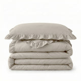 Bettdecke Ohne Bezug - Easy Bettdecke Ruffles Taupe/Grau