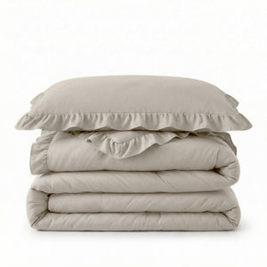 Bettdecke Ohne Bezug - Easy Bettdecke Ruffles Taupe/Grau