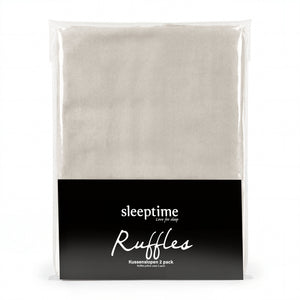 Easy Ruffles Kissenbezüge 2pack Taupe/Grau 60 x 70