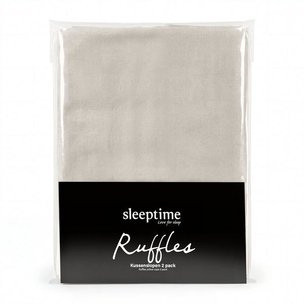 Easy Ruffles Kissenbezüge 2pack Taupe/Grau 60 x 70
