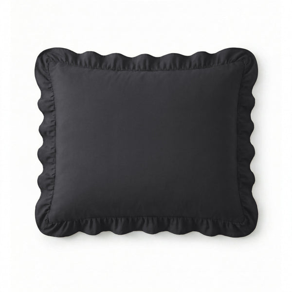 Easy Ruffles Kissenbezüge 2pack Anthrazit 60 x 70