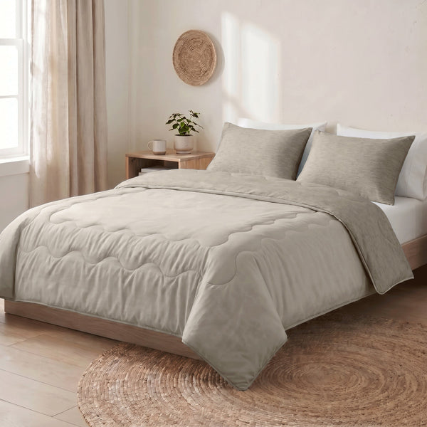 Bettdecke ohne Bezug – Lileo Kühlende Bettdecke – Taupe