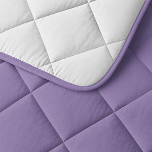 Lazy Bettdecke Uni Beige – Lavendel mit Kissenbezügen