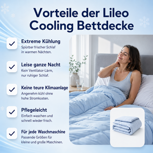 Lileo Ventilations-Bettdecke – Schwarz