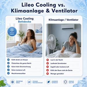 Lileo Ventilations-Bettdecke – Schwarz