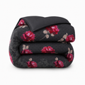 Bettdecke Ohne Bezug - Lileo Roses Black Red - Extra dick