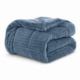 Bettdecke Ohne Bezug - Sherpa Flanell Easy Bettdecke - Petrol
