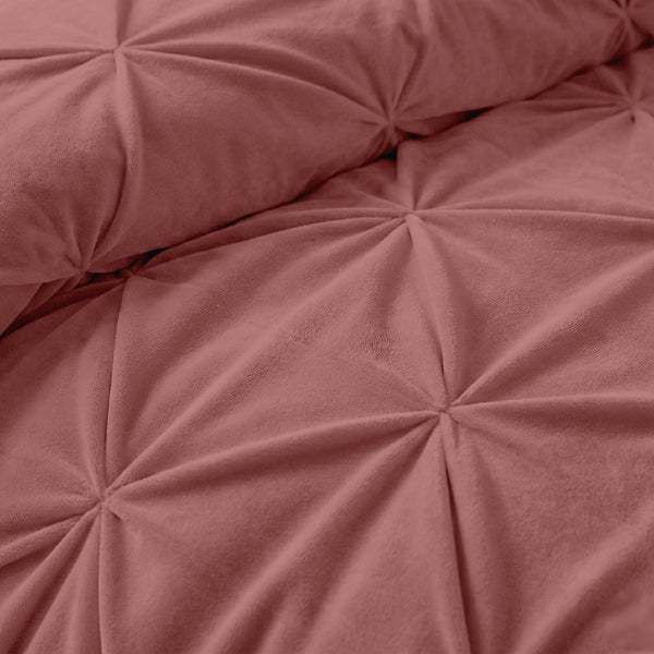 Bettdecke ohne Bezug  -  Quilt Diamond pintuck Pink