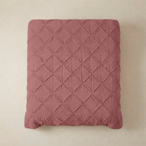 Bettdecke ohne Bezug  -  Quilt Diamond pintuck Pink