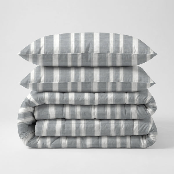 Bettdecke Ohne Bezug - Nano Printed Dekbed - Divided Grey