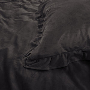Bettbezug - Velvet Ruffles Schwarz