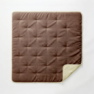 Bettdecke ohne Bezug – Lileo Cord Quilt – Schokoladenbraun/Creme